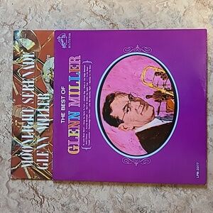 Set Of 2 Vintage Vinyl Glenn Miller Orchestra Albums LPM Moonlight Serenade